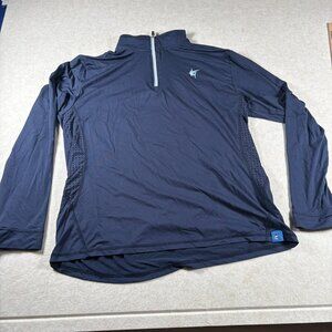 White Water Navy 1/4 Zip Pullover XL Performance Fishing Athletic Top